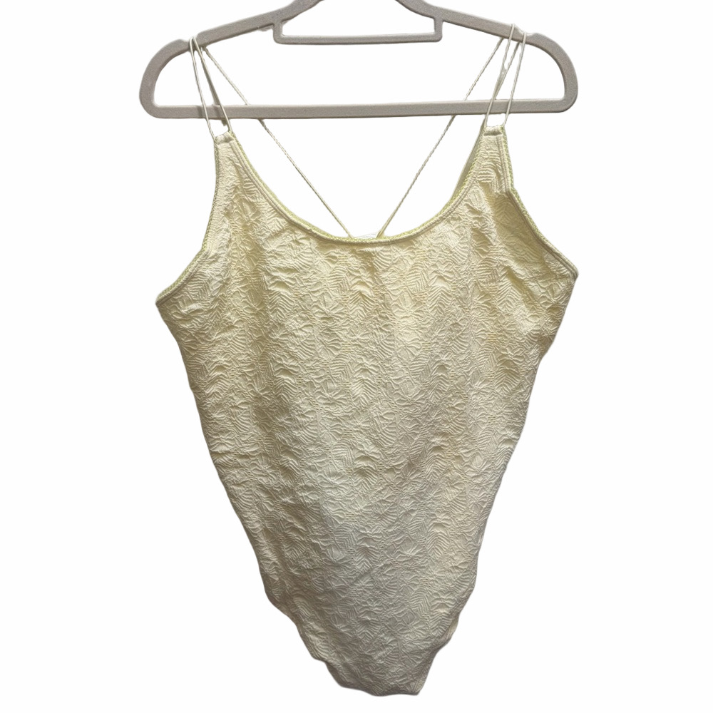 NWT Fabletics Seamless Lace Cream Bodysuit Size 3X